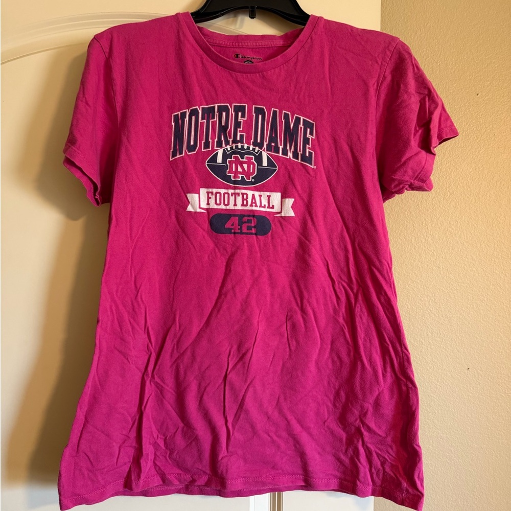 Notre Dame Champion Pink T-Shirt